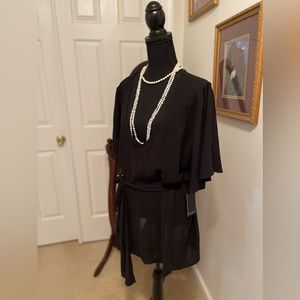 Eloquii size 24 Black Shear top